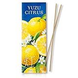 Yuzu Citrus Luxury Japanese Incense Sticks 60sticks Lemon Orange Mndarin Musk Coreless Low Smoke Natural Charcoal Free Non Toxic Aromatherapy Meditation Calming Stress Relief Relaxation Yoga TOMORI