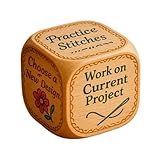 Sghtil Dados Divertidos,Dados De Decisión De Madera para Bordar A Mano,Suministros Prácticos para Artistas Bordadoras Y Entusiastas | Artistas Bordadores Principiantes Y Entusiastas del Arte