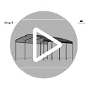 12x20FT Metal Carport, Heavy Duty Carport Canopy with Reinforced Frame and Base for All-Weather, Outdoor Garage Car Port for Pickup Trucks, Boats, Tractors or Party