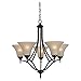 Sea Gull 31181BLE-710 Montreal 5-Light Burnt Sienna Single Tier Chandelier