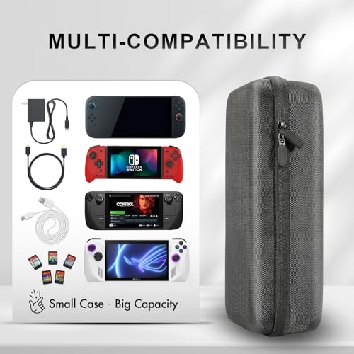 Image of Gepicest Carrying Case for Nintendo Switch 2 (2025) Steam Deck Rog Ally Switch Oled Hori Split Pad Pro Handheld Console Gaming Accessories Dock Station AC Charger Large Travel Portable Game Case