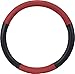 Produktbild hr-imotion Design Lenkradbezug für Lenkräder zwischen 37 bis 39 cm Durchmesser in schwarz / rot [5 Jahre Garantie | Griffsicher | Schweißregulierend | Design in Germany] - 10810901