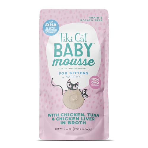 Tiki Cat Baby Mousse Wet Cat Food, Chicken, Tuna &