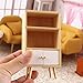 EatingBiting 1:12 Dollhouse Miniature Furniture Wooden Furniture Bookcase Sideboard Cabinet Shelf Bookshelf Storage Bookcase Storage Shelves Organizer Cabinet Storage Shelves Room Mini Furniture
