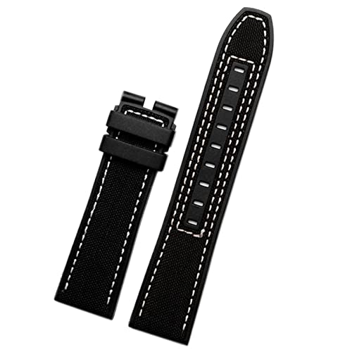 SIBEG Bracciale da polso da uomo in gomma tela da 22 mm per cinturini morbidi serie MIDO M038/M038431A