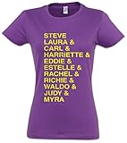 Urban Backwoods Family Names Women T-Shirt Purple Size L