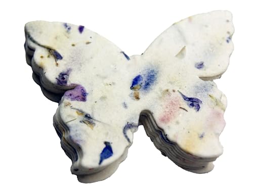 Product Image of the Of The Earth Handmade Paper - Wildflower Seed Paper Butterfly Shape - Large 3' - Set of 24 (45s Purple Recycled)
