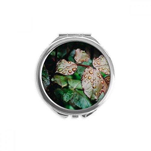 Miroir rond maquillage de poche compact portable multicolore pour sac à main
