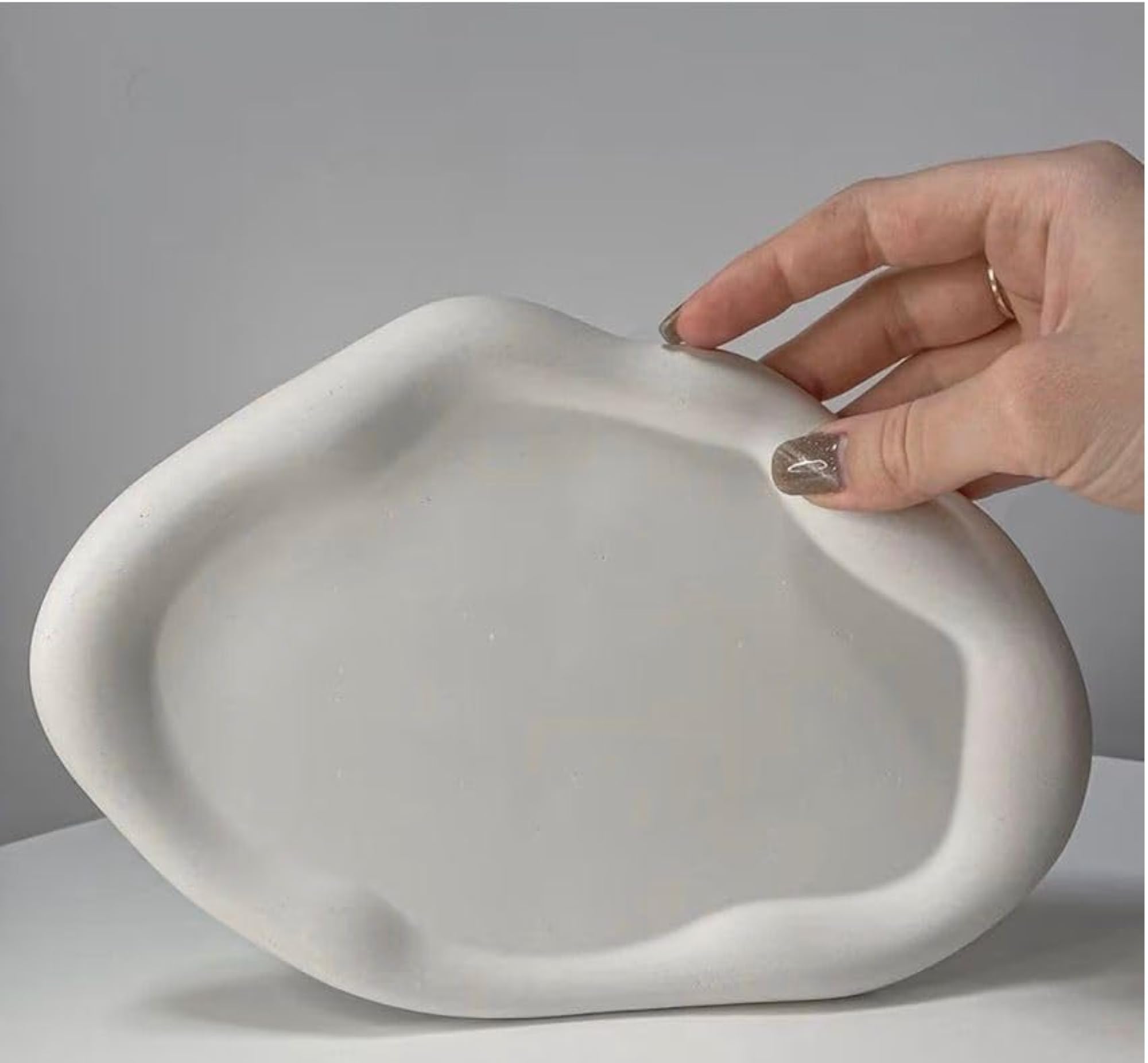 Handmade Concrete Trinket Tray Cloud Shape