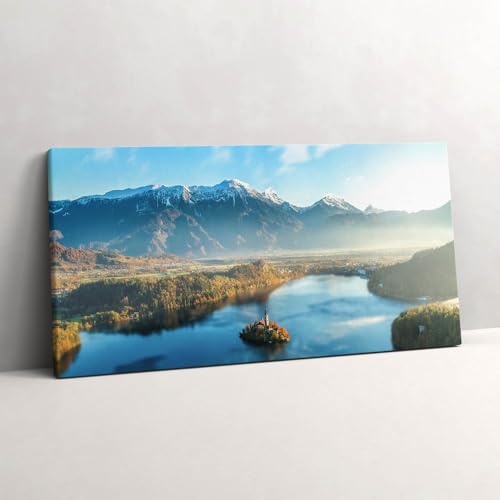 Image sur Toile 120x60cm Wallfluent : Sublimer un Mur Vide avec un Paysage de Lac