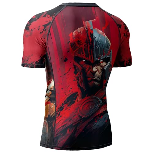 Desantiago Compression Shirt Short Sleeve Rash Guard Men, Compression Shirt Stretchable Fabric Gift On Birthday4