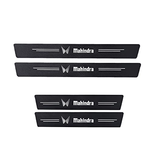 Image of Car Door Sill Carbon Fiber Wrap PPF Film Anti Scratch Guard Protector Stickers Compatible for Scorpio, XUV 300 /400 / 500 /700 / 3XO / 7XO, Bolero, Marazzo, KUV 100, Xylo, XES 9S, BE6, BE9