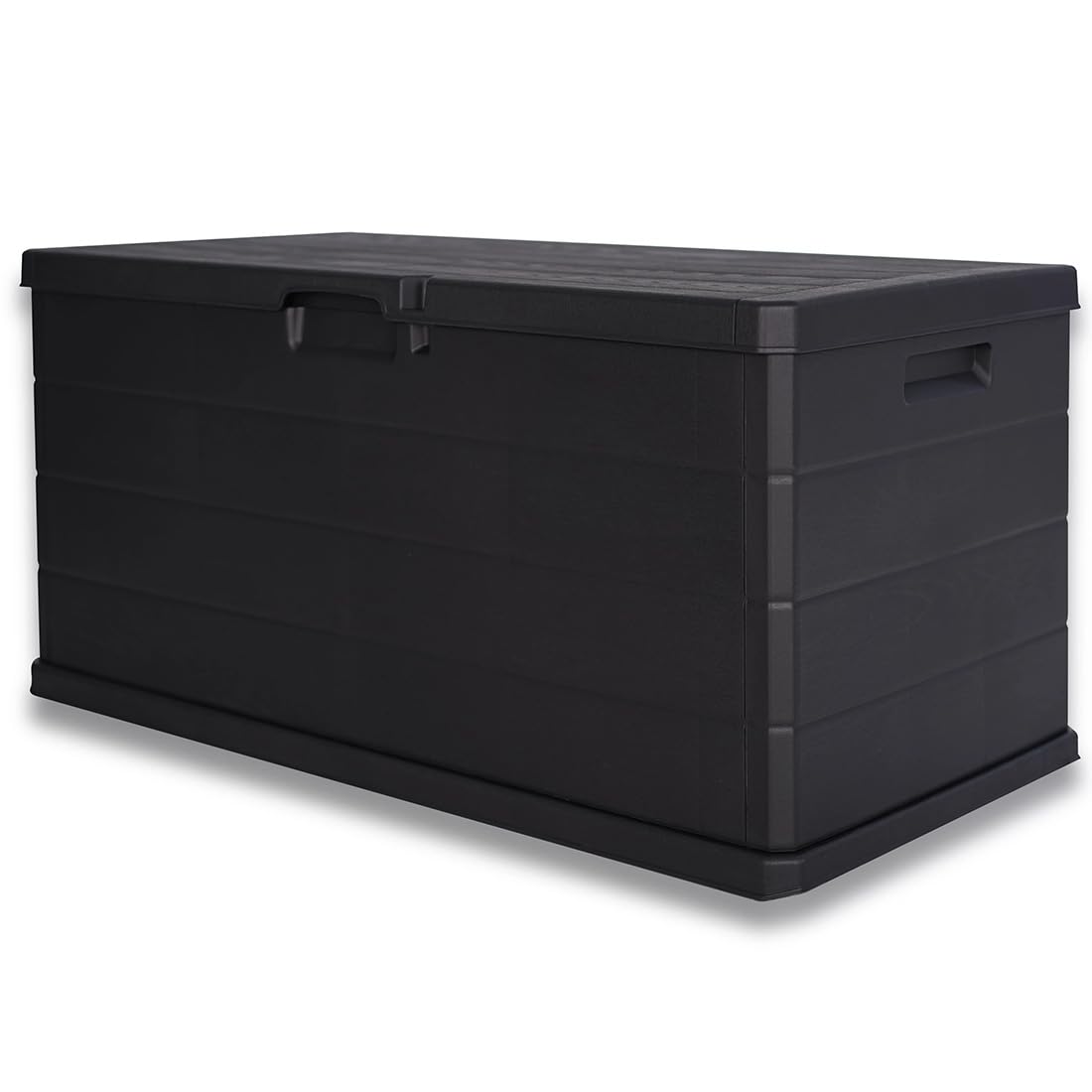 Acomoda Textil – Baúl de Almacenaje para Jardín con Gran Capacidad. Arcón Exterior de Resina con Ruedas y Sistema de Cierre para Ordenación en Patio y Terraza, Antracita 118x57x59 cm. (340 Litros) - 3