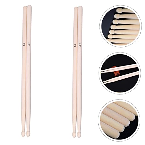 Baquetas clásicas de madera de arce Toddmomy, 2 pares, para niños y niñas, para batería miniatura 6