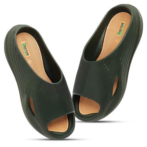 Image of DOCTOR HEALTH SUPER SOFT Orthopedic Slides for Men & Women - Anti-Skid Arch Support Slippers for Heel & Foot Pain Relief | Everyday Wear Chappal for Men