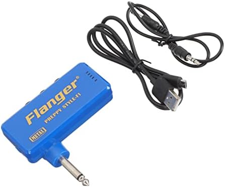 SUPVOX 1 Set Guitar Mini Speaker Portable Amp Speaker Amplifier Electric Guitar Headphone Amp Interior Accessories Headphone Accessories Bass Mini Speaker Practice Mini Speaker Blue Cable