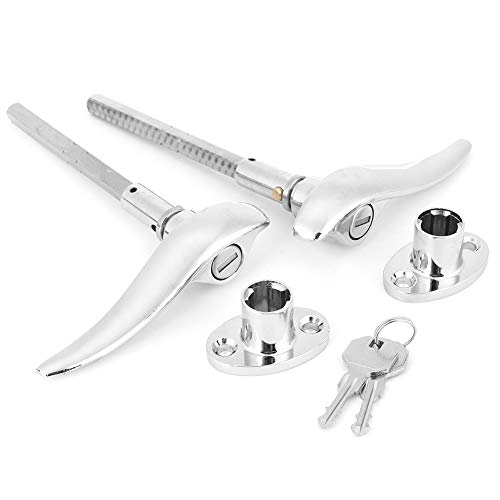 Car Outside Locking Door Handles Stainless Steel Fit for 3 Window Coupe 1932 1933 1934