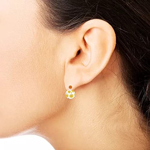 Boucles d'oreilles fleurs en résine légères pour sublimer sans douleur vos lobes - 5