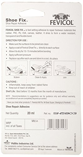 Fevicol Shoe Fix SM Pack 20 ML, White