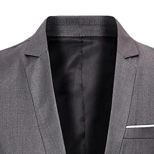 Men's Casual Blazer Jackets One Button Lightweight Suit Jacket Business Daily Slim Fit Suit Coat2