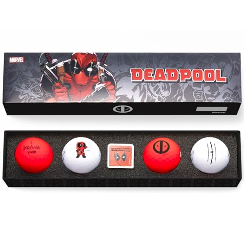 Volvik Marvel Golf Ball Gift Set (Dead Pool)