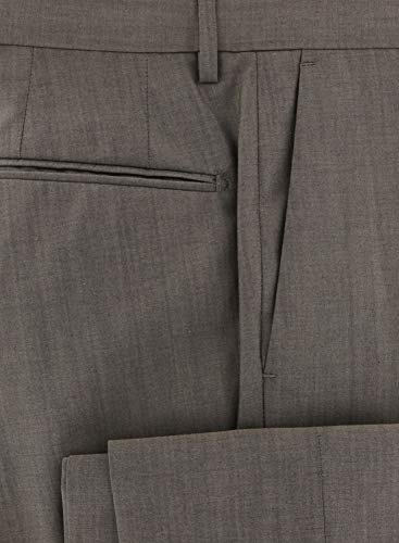 Incotex Brown Melange Wool Blend Pants - Slim2