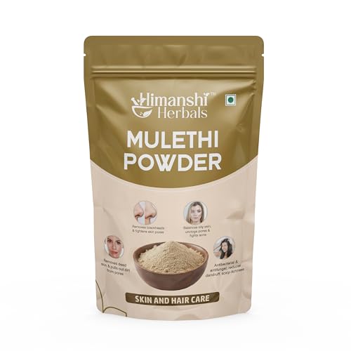 HIMANSHI HERBALS Mulethi Powder (Licorice Root) | 100% Pure & Natural | For Digestion, Cough & Immunity Support (250gram)