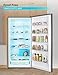 BLACK+DECKER 21.2 Cu. Ft. Convertible Freezer Refrigerator, Upright Freezer with Glass Shelves, Reversible Door, ENERGY STAR rated, Frost Free, BUC2120MB, Black