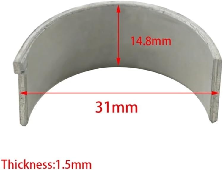 YZF-R6 2006-2018用 STD ~ +200 オートバイ用コネクティングロッドベアリング 8個(Oversize 200