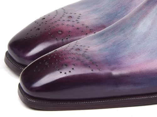 Oxfords dentelle latérale Paul Parkman violet l'expression de l'élégance audacieuse - 4