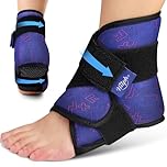 Hilph Ankle Ice Pack Wrap for Injuries, Flexible Foot Ice Pack Wrap Around for Ankle Foot Pain Relief Hot Cold Gel Pack for Plantar Fasciitis, Sprained Ankles, Achilles Tendonitis Relief - Blue