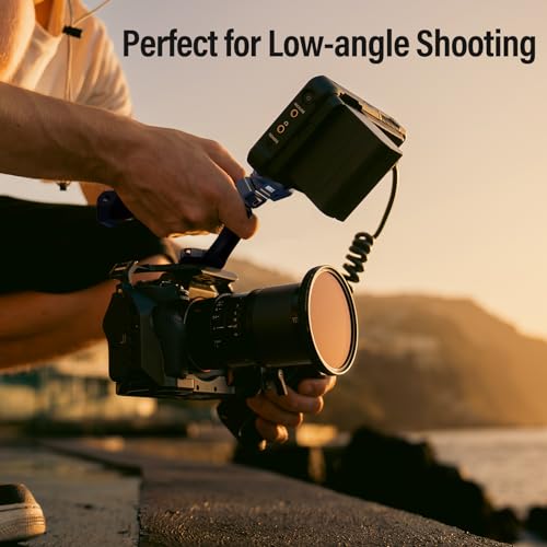 Image of SIRUI Top Handle with 3 /8 inch-16 Locating Pins Mount for ARRI, Camera Cage Silicone Top Handgrip with Cold Shoe with Safety Pins, 1 /4 inch and 3 /8 inch Threads for Microphone, LED Light, Monitor, SC-THA