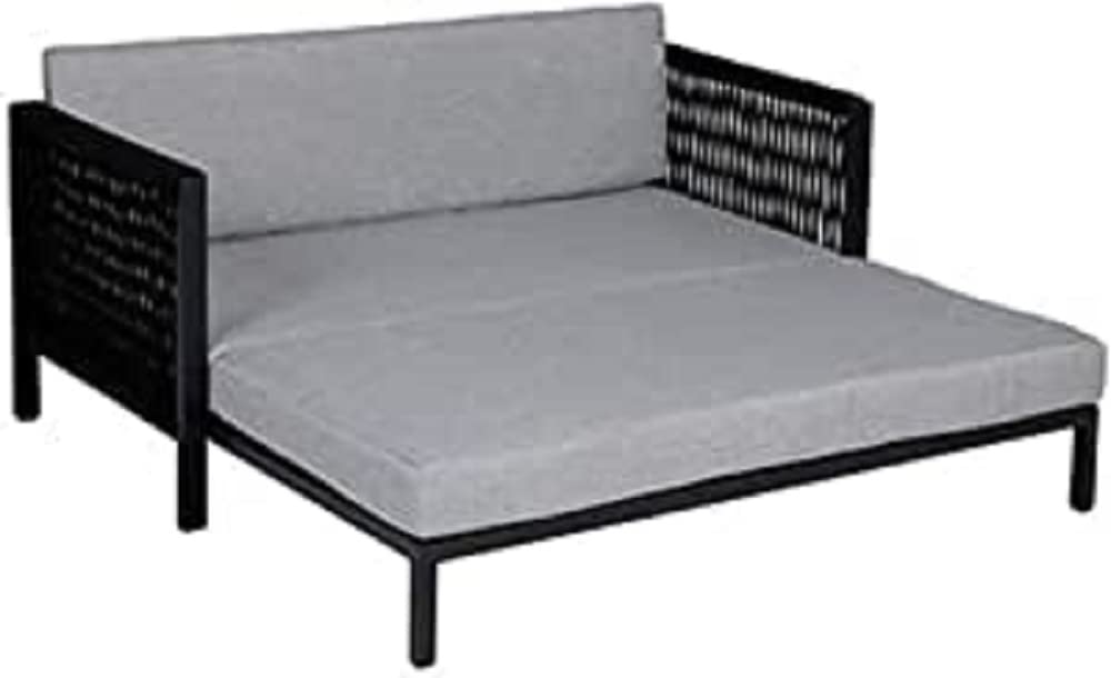greemotion PET Hundesofa aus Aluminium mit Ropes, ca. 100 x 40 x 117 cm, anthrazit/grau