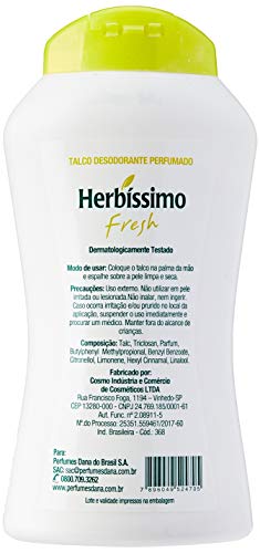 Herbissimo Talco Desod. Perfumado Herb Freshampoo 100 Gr