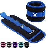 Xn8 Pesas para Tobillos Ajustables Tobilleras con Peso Correa- Neopreno Lastres Tobillos 0.5kg-3kg (1 Par) Pesas Tobillos y muñecas para Ejercicio Footing Caminar