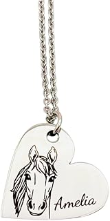 Handmade Personalised Horse Necklace, Horse Lover Gift