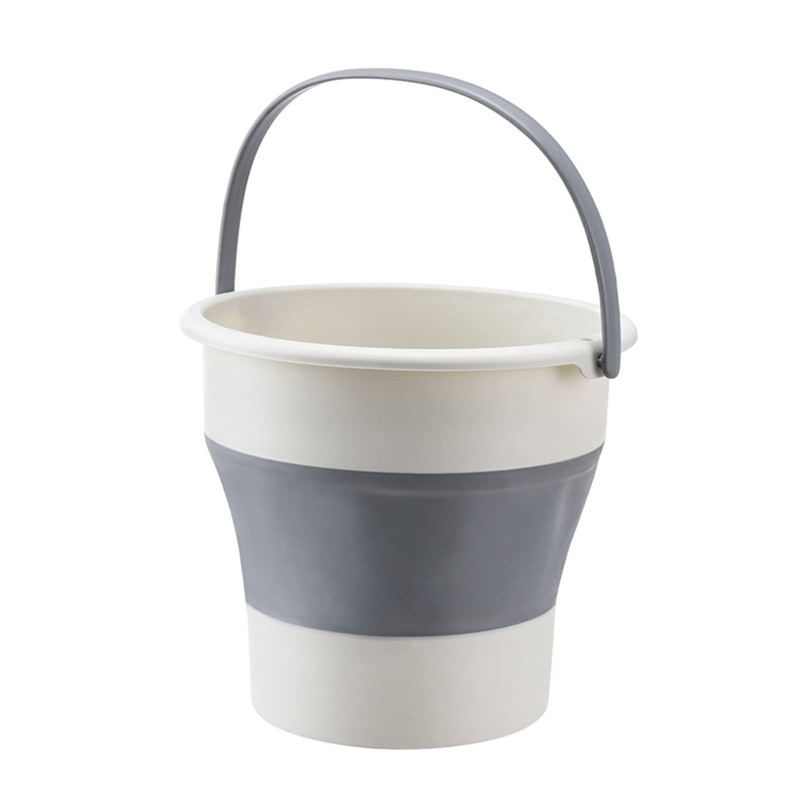 WEILWH Multi-Purpose Foldable Pail Bucket Portable with Handle for Hiking, Camping and Outdoor Survival Portable Folding