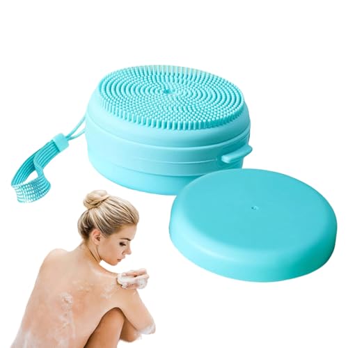 Limpieza Cepillo Cuerpo De Silicona: Cerdas Elásticas, Sensación De Piel Suave | Herramienta De Masaje Higiénico, Dispensador De Jabón Integrado, Hotel De Bienestar Baño En El Hogar Cuidad