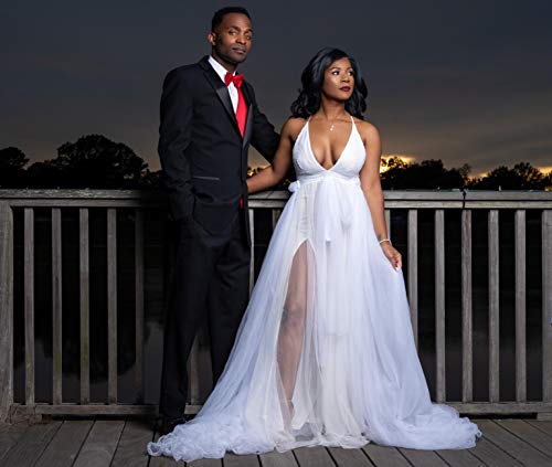 Women 5-Layers Tulle Tutu Long Train Skirts Wedding Party Cocktail Prom Bandage Mesh Maxi Dress Black #TOP4