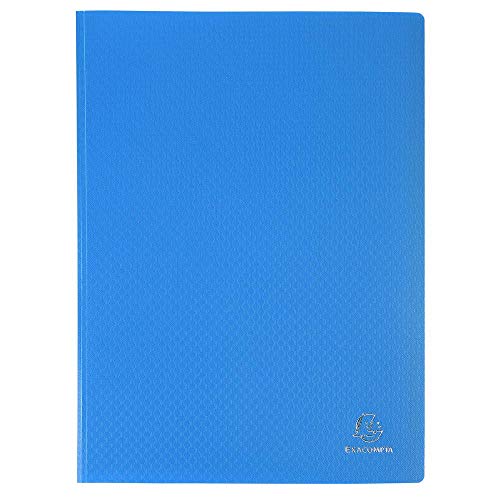 EXACOMPTA Protège-documents A4 Polypro 60 pochettes 120 vues Bleu
