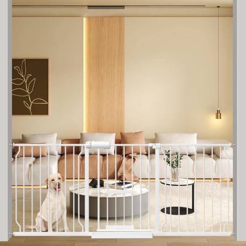 エルフ ベビー(Fairy Baby)ベビーゲート ペットドア付き 取付幅170-182cm 猫ドア付き ペットゲート 犬 猫 ゲート 猫用ゲート 階段上 犬すり抜け防止 突っ張り式 高さ78cm 扉開閉式 穴開け不要 赤ちゃんゲート ビデオ付き 二重ロッ