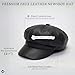 Funky Junque Cabby Hat - Faux Leather - Black