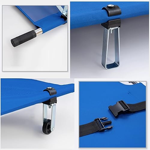 Tabla espinal de aleación de aluminio con estructura azul plegable 6