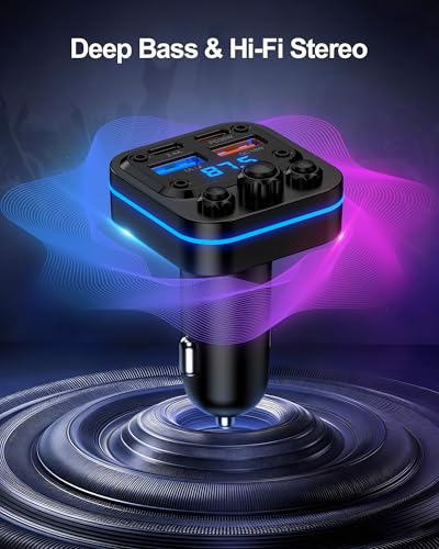 Bluetooth FM Transmitter 54W Fast Charging