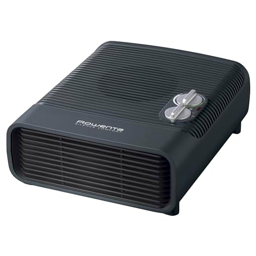 Rowenta Comfort Silence - Calefactor Comfort Compact 2400W, función Silence, 2 velocidades, termostato mecánico función anti-heladas, ventilador aire frío, evita sobrecalentamiento, compacto, SO5115