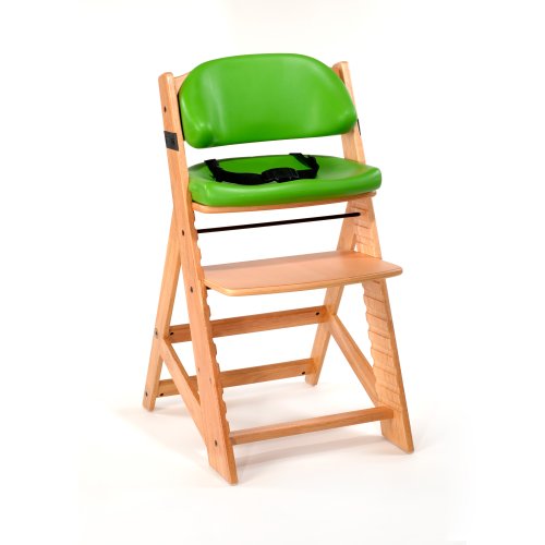 Keekaroo Height Righ Kids High Chair with Comfort Cushions, Natural/Lime, 0055203KR-0002