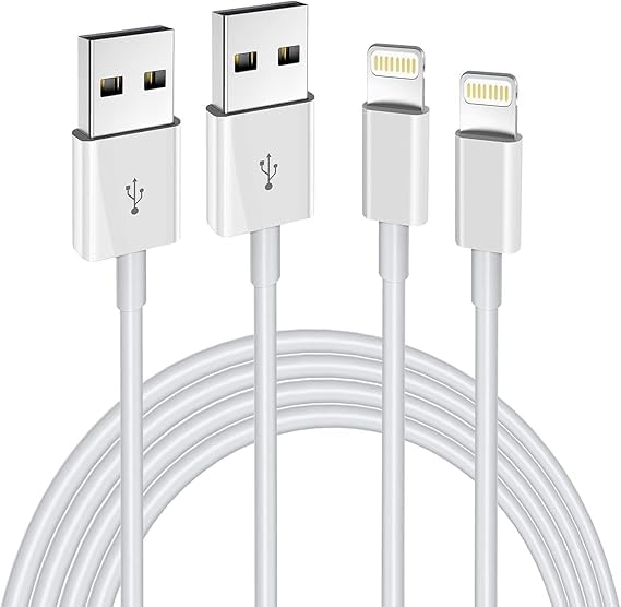 Image of HANYCONY Pack Of 2 Carplay Cable, 3.3FT Car Charger Cord For USB A to Lightning Cable Compatible for iPhone 14 13 12 11 Pro Max XR XS X 8 7 6 Plus SE iPad Charger Car Charging Cable