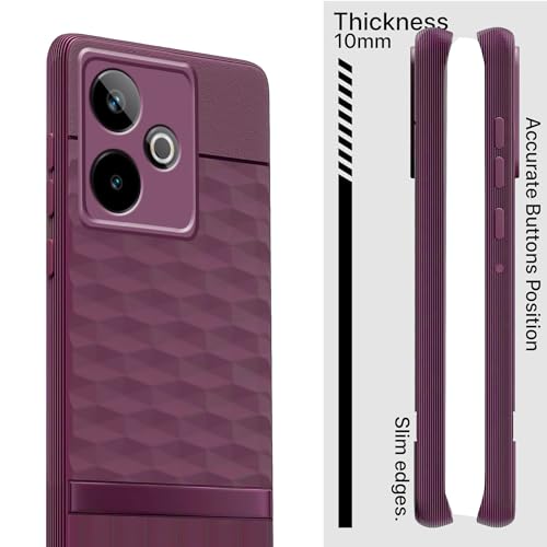 Image of amazon basics TPU Soft Back Cover for Realme GT 7 / Realme GT 7T | Full Camera Protection | Flexible Shockproof Back Case for Realme GT 7 / Realme GT 7T (Purple)
