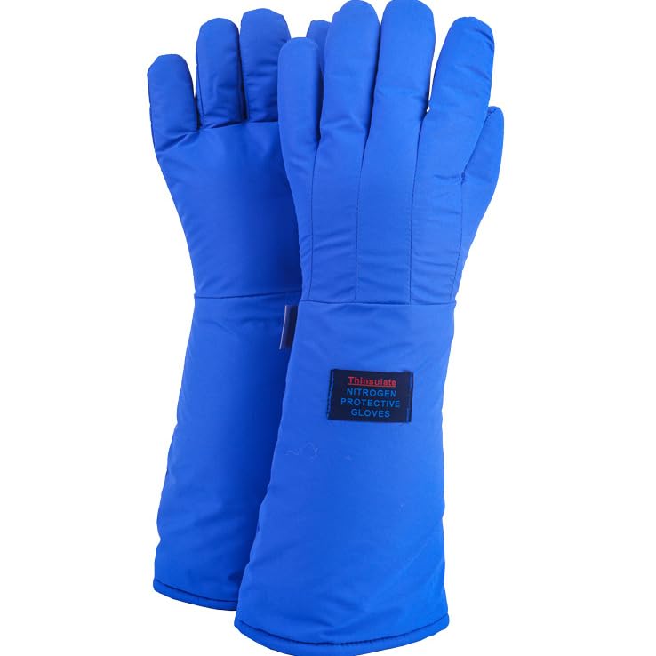 Yoqanr Cryogenic Gloves, Low Temperature LN5 Liquid Nitrogen Protective Gloves, Cold Storage Safety Frozen Gloves, A Pair of Low-temperature Liquid Nitrogen Protective Gloves