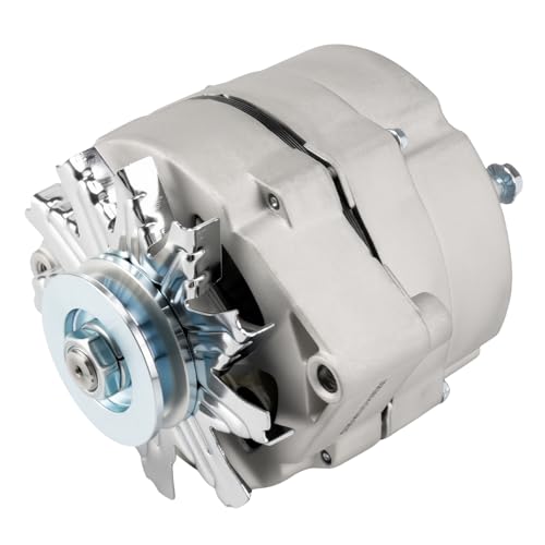 Image of KAX New Alternator 7127-SEN Fit for Chevy Corvette 1970-1971 73-78 80 Chevy C10 K10 83-85 5.0L 5.7L Chevy El Camino 78-82, High Output Alternator Replacement 12V 63Amp CW 1-Pulley Groove